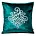Poszewka welwetowa ROYAL 3 z srebrnym ornamentem
