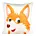 DESIGN 91 Poszewka welwetowa KIDS 9A  z motywem zabawnego liska