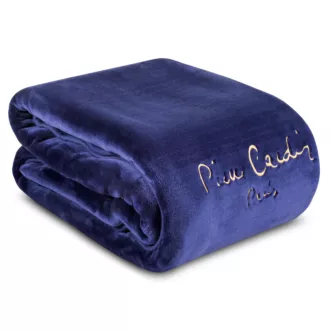 Koc CLARA o wysokiej gramaturze z haftowanym logo PIERRE CARDIN