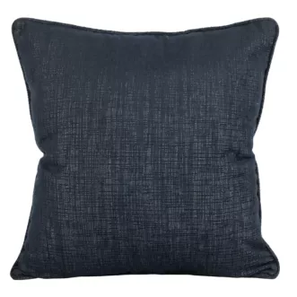 TERRA COLLECTION Poszewka PALERMO z szenilowej tkaniny przetykanej srebrną nitką z wypustką na brzegach
