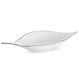 Patera ceramiczna dekoracyjna ABBI w kształcie liścia