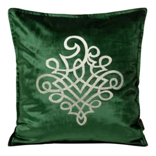 Poszewka welwetowa ROYAL 3 z srebrnym ornamentem