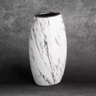 Wazon ceramiczny SANA  z marmurkowym wzorem