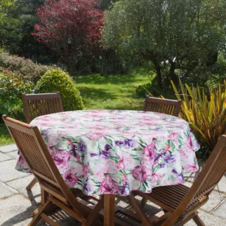 Okrągły obrus GARDEN na taras oraz balkon z wodoodpornej tkaniny