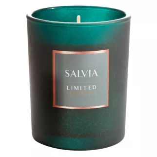 LIMITED COLLECTION Świeca zapachowa SALVIA  w szkle ŚWIEŻOŚĆ SZAŁWII
