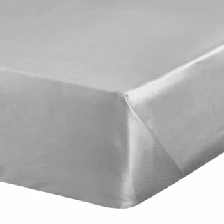 Prześcieradło bez gumki 220x210 cm z satyny bawełnianej kolor jasnoszary 125 g/m2 DINA Diva Line