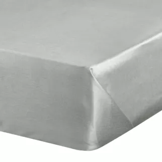 Prześcieradło bez gumki 180x210 cm z satyny bawełnianej kolor jasnoszary 125 g/m2 DINA Diva Line