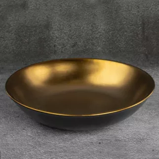 Misa ceramiczna EBRU czarno-złota