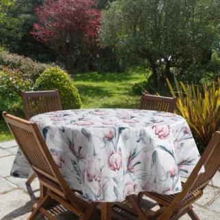 Okrągły obrus GARDEN na taras oraz balkon z wodoodpornej tkaniny