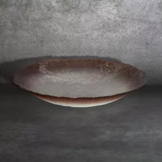 TERRA COLLECTION Misa SEVILLE ze szkła artystycznego z geometrycznym wzorem
