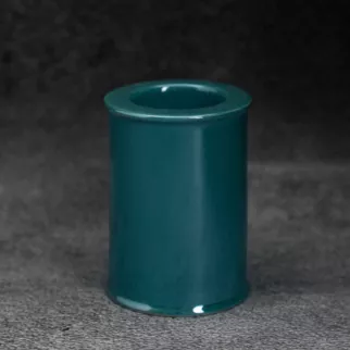 Świecznik ceramiczny w formie walca SIMONA z perłowym połyskiem