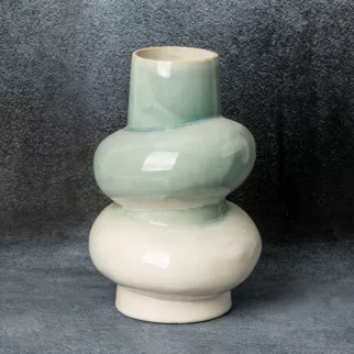 Wazon ceramiczny LIANA w stylu boho z efektem ombre