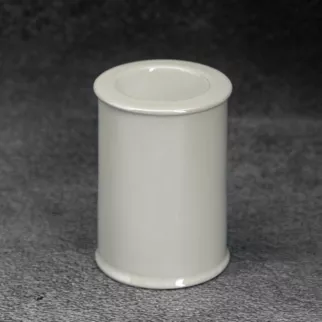 Świecznik ceramiczny w formie walca SIMONA z perłowym połyskiem