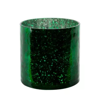 Osłona na donicę VERRE ze szkła artystycznego z marmurkową fakturą