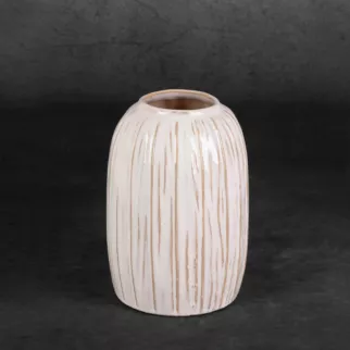 Wazon ceramiczny LIZA z prążkami