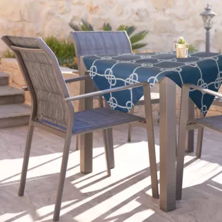 Obrus GARDEN na taras oraz balkon z wodoodpornej tkaniny w stylu marynistycznym