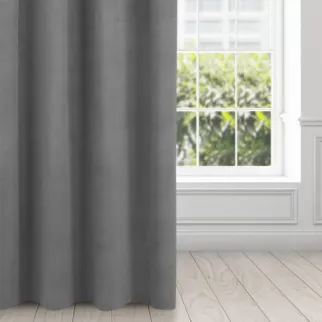 Zasłona stalowa z matowego welwetu 140x250 cm przelotka MILO