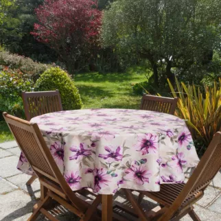 Okrągły obrus GARDEN na taras oraz balkon z wodoodpornej tkaniny