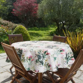 Okrągły obrus GARDEN na taras oraz balkon z wodoodpornej tkaniny