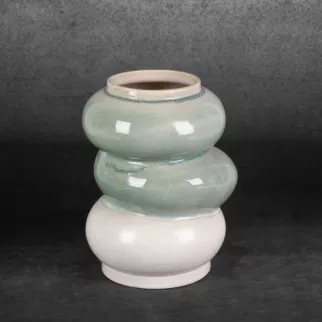 Wazon ceramiczny LIANA w stylu boho z efektem ombre