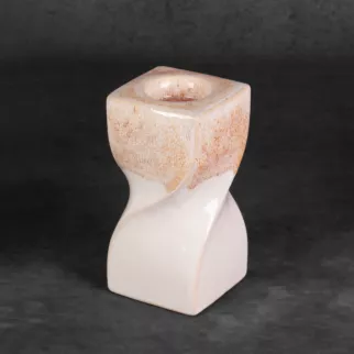 Świecznik ceramiczny RUBEN dwukolorowy z efektem ombre