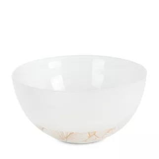 LIMITED COLLECTION Misa LUNA biało-złota z malowanego szkła artystycznego  BLASK BIELI