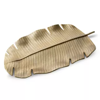Metalowa patera KAREN w formie liścia