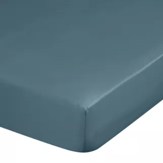 Prześcieradło z gumką 220x200 cm z satyny bawełnianej kolor petrol 125 g/m2 DINA Diva Line