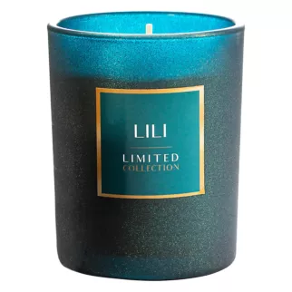 LIMITED COLLECTION Świeca zapachowa LILI  w szkle GŁĘBIA ZIELENI