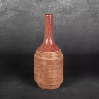 Dwukolorowy wazon ELDA z glinki ceramicznej