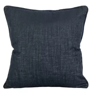 TERRA COLLECTION Poszewka PALERMO z szenilowej tkaniny przetykanej srebrną nitką z wypustką na brzegach