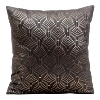 DESIGN 91 Poszewka AGNES z złotym nadrukiem w  stylu art deco