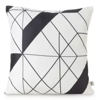 DESIGN 91 Poszewka GEO 01 z mikrofibry z nadrukiem geometrycznym