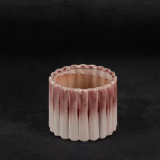 Osłonka ceramiczna na donicę EVITA z efektem ombre