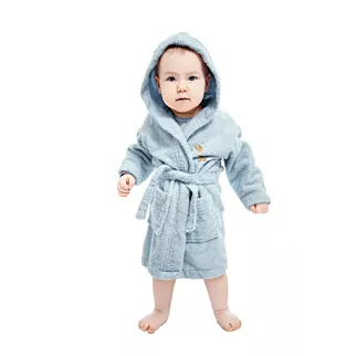 Szlafrok dziecięcy BABY z aplikacją z żyrafą