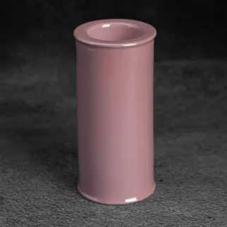 Świecznik ceramiczny w formie walca SIMONA z perłowym połyskiem