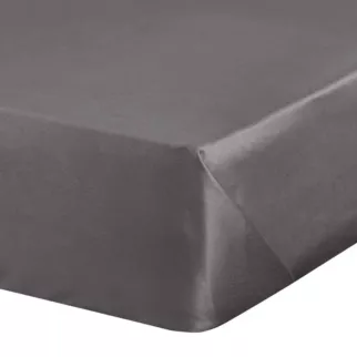 Prześcieradło bez gumki 180x210 cm z satyny bawełnianej kolor stalowy 125 g/m2 DINA Diva Line