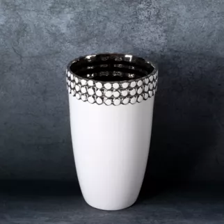 Wazon ceramiczny ELORA zdobiony subtelnym wzorem