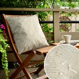 Poszewka GARDEN na taras oraz balkon z tkaniny wodoodpornej zdobiona motywem roślinnym