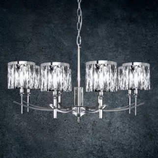 Lampa KRYSTAL z kryształkami, z regulacją wysokości