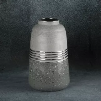 Wazon ceramiczny NELI o łączonych fakturach, nowoczesny