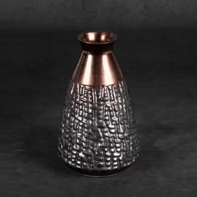 Wazon ceramiczny MORENA z wytłaczanym wzorem