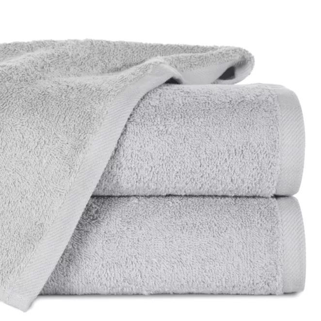 Ręcznik kąpielowy 50x90 cm bawełniany kolor srebrny 500 g/m2 GŁADKI 2
