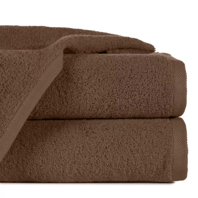 Ręcznik do rąk 30x50 cm bawełniany kolor brązowy 500 g/m2 GŁADKI 2