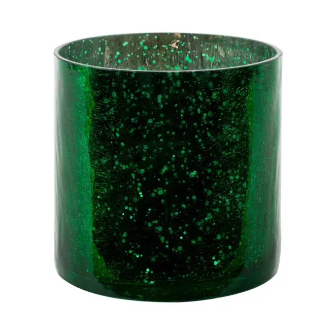 Osłona na donicę VERRE ze szkła artystycznego z marmurkową fakturą