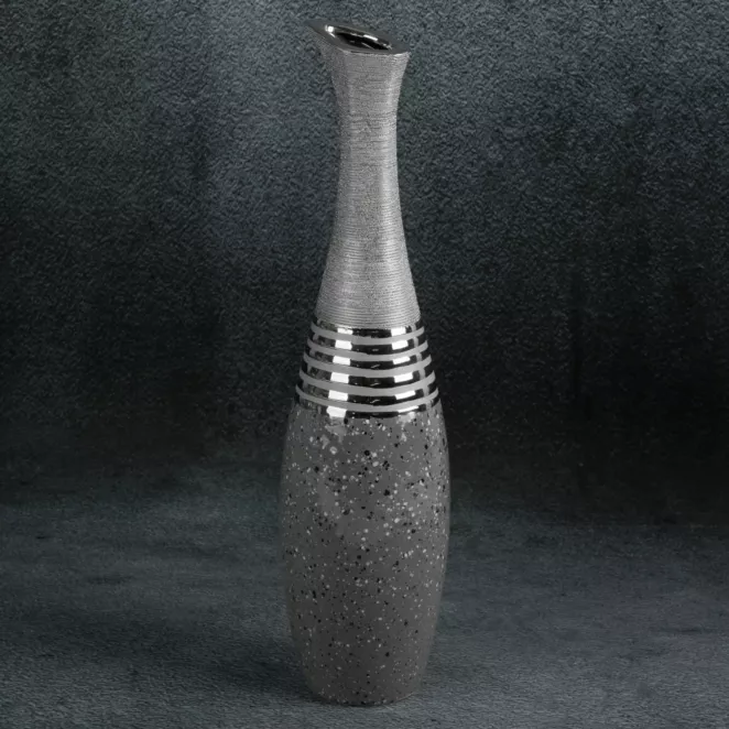 Wazon ceramiczny NELI o łączonych fakturach
