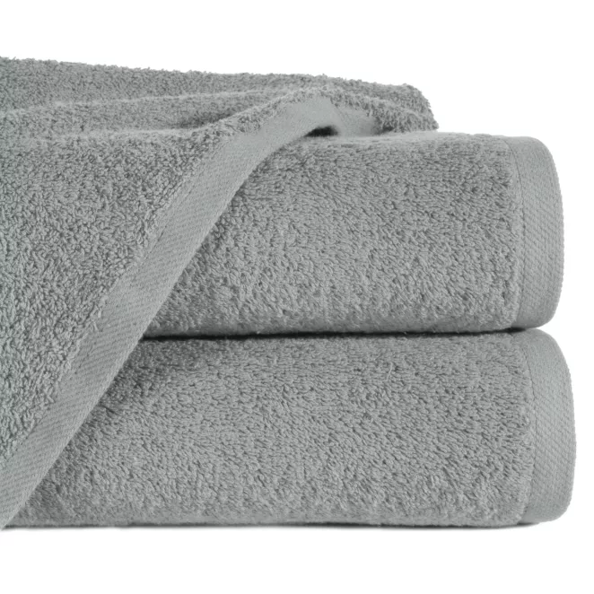 Ręcznik kąpielowy 50x100 cm bawełniany kolor stalowy 500 g/m2 GŁADKI 2