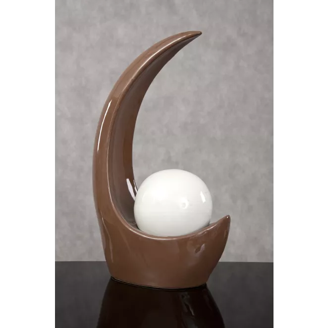 Figurka ceramiczna EMMA brązowo - kremowa