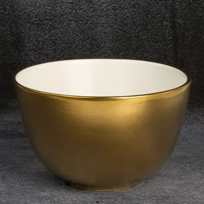 Misa ceramiczna EBRU biało-złota