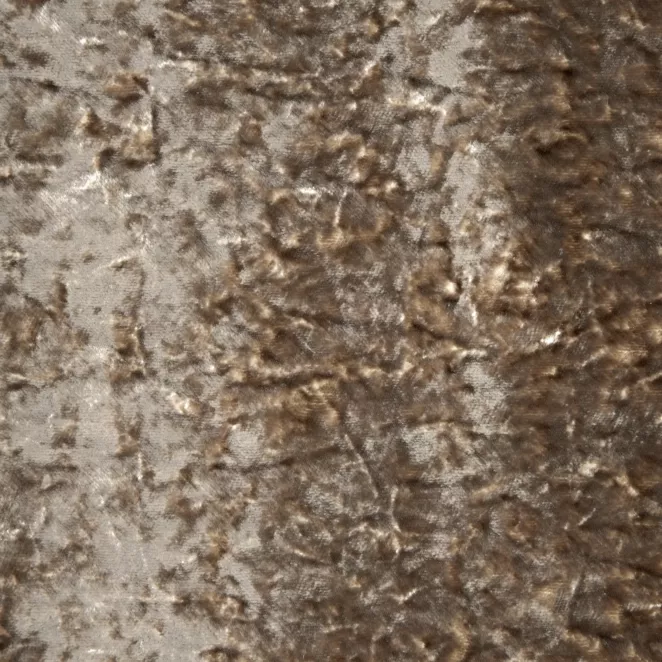 M190/2 Zasłona szyta na taśmie 5 cm beżowa z miękkiej tkaniny welwetowej z efektem kreszowania